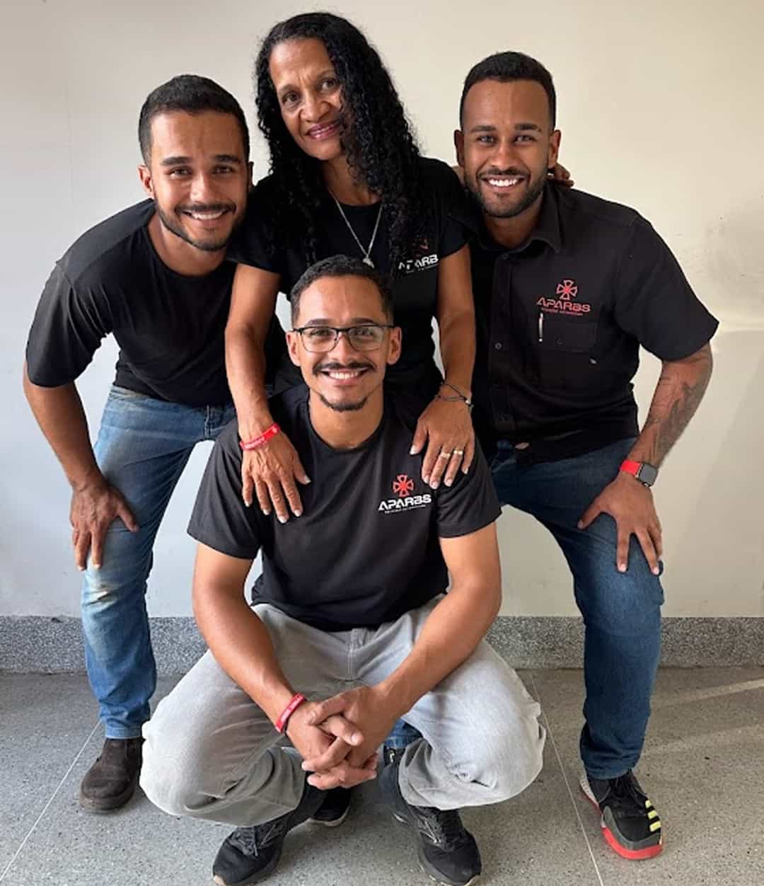 Alaelton Vieira, Alaídes Vieira, Arthur Vieira e Aldiney Vieira, diretores da oficina mecânica APARBS Soluções Automotivas de Porteirinha/MG e Riacho dos Machados/MG