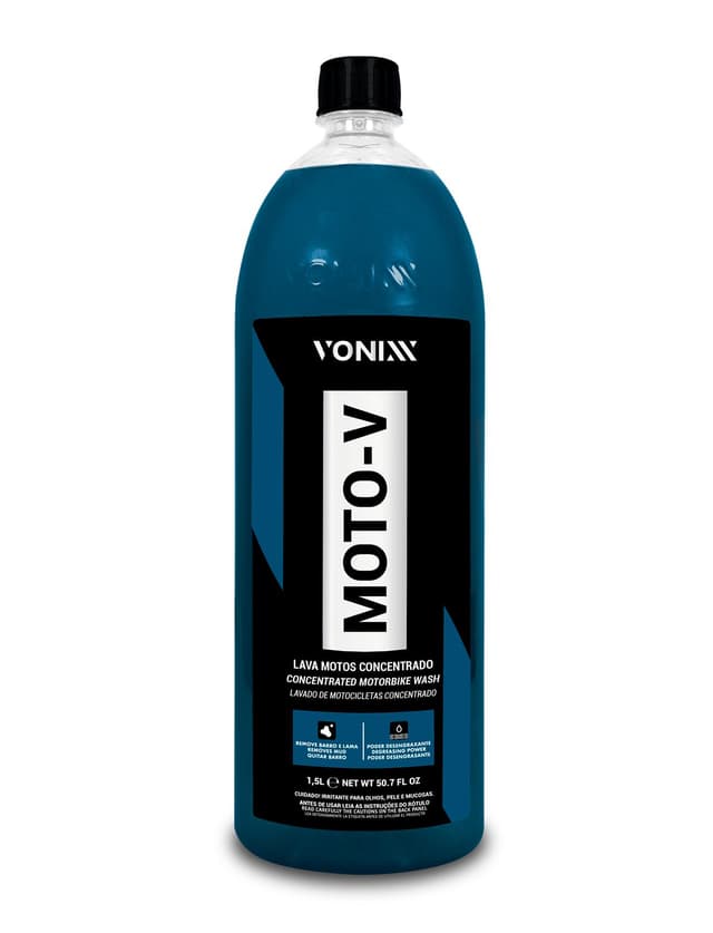 Produto MOTO-V LAVA MOTOS 1,5L da marca VONIXX disponível na APARBS em Porteirinha MG